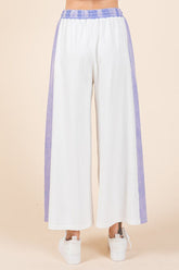 Color Block Wide Leg Pants Mittoshop